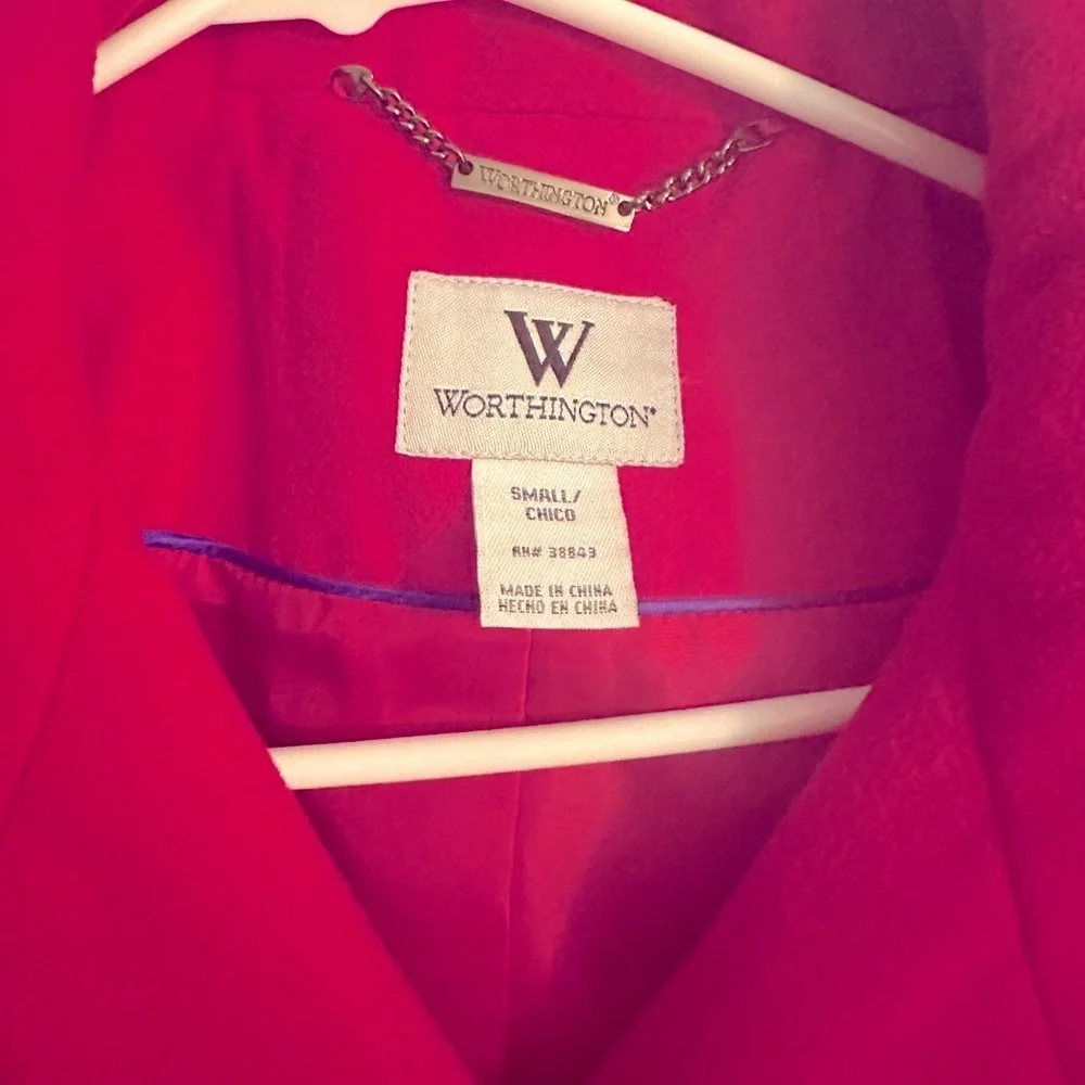 Women’s coat small pink excellent condition, pink, Worthington, perfect for fall - Picture 2 of 15